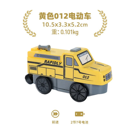 Electric Train Set Toy Engine Motorized Railway Car