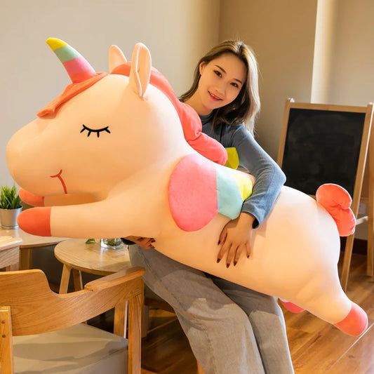 Rainbow Unicorn Plush Toy: Angel Pony Plush Doll Stuffed Cushion