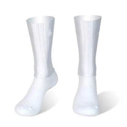 Aero Anti Slip Silicone Cycling Socks Men Bicycle Sport