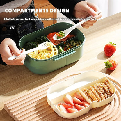 1200ML 2 Layer Bento Lunch Box Thermal Insulated Food Container