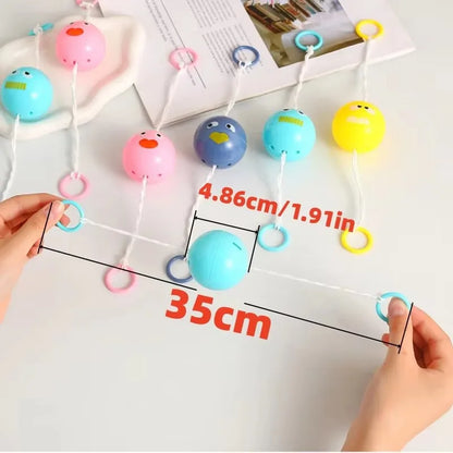 Luminous Whistle Ball Flywheel Toy Pull Rope Flashing Gyro