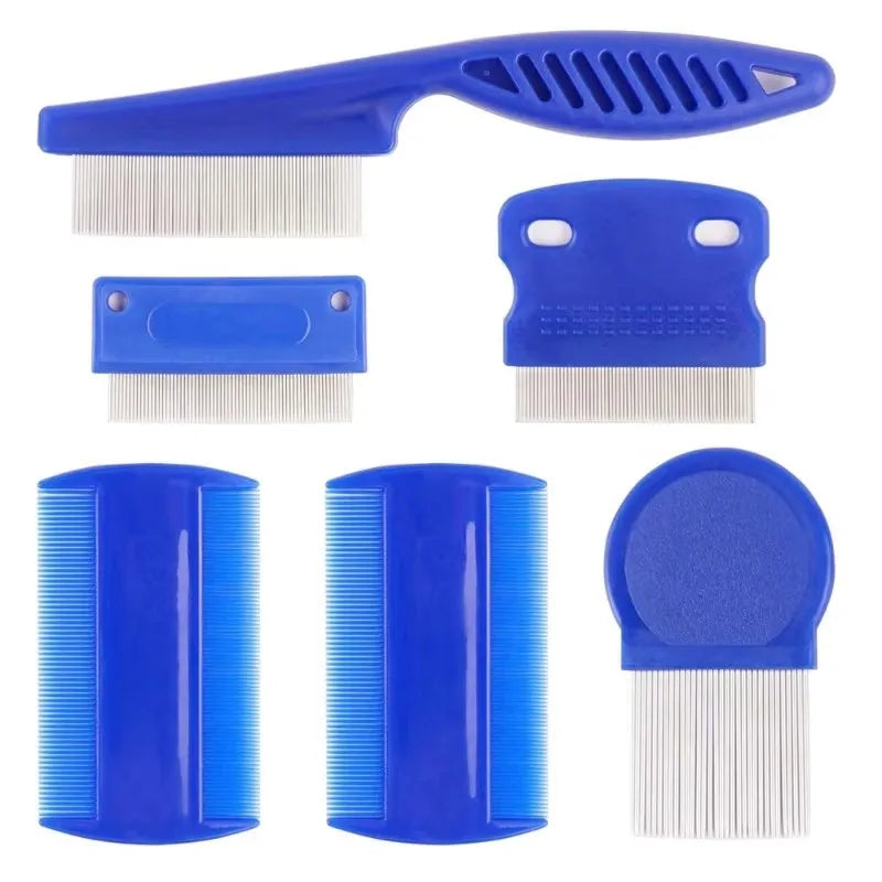 Flea Lice Comb Stainless Steel Dog Cat Grooming Set