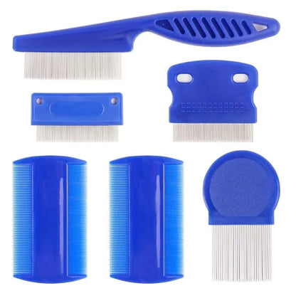 Flea Lice Comb Stainless Steel Dog Cat Grooming Set