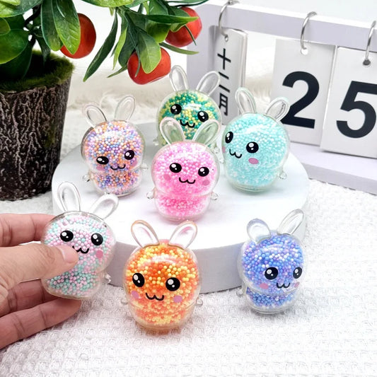 Light Up Bunny Squishy Stress Balls Sensory Fidget Toy