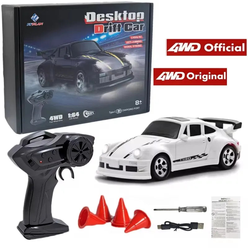 1:64 2.4G RC Drift Car 4WD Remote Control Mini Model