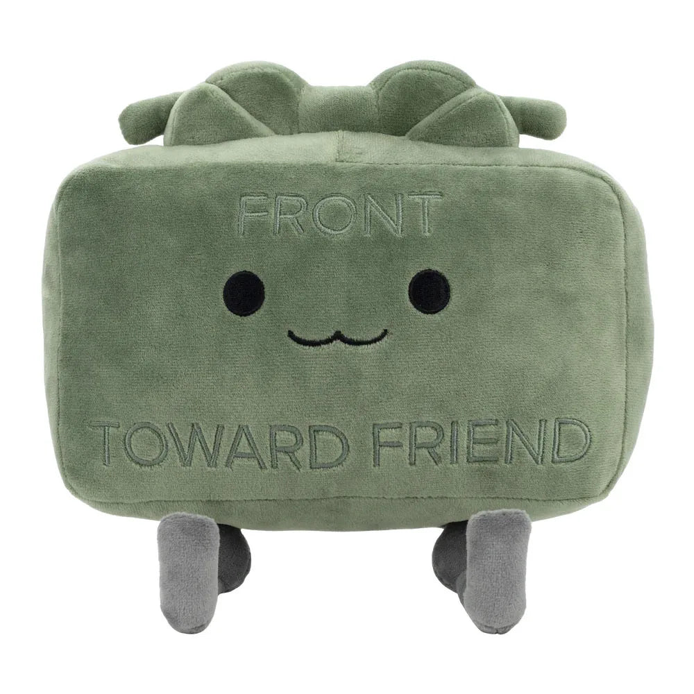 Green Square Plush Doll Cute Plush Throw Pillow Toy
