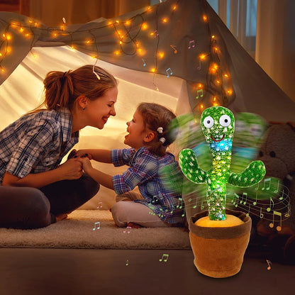Dancing Cactus Toy Talking Plushie with 120 Songs