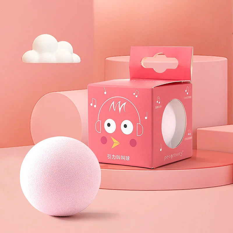 Chirping Sound Cat Toy Ball Interactive Sounding Teaser