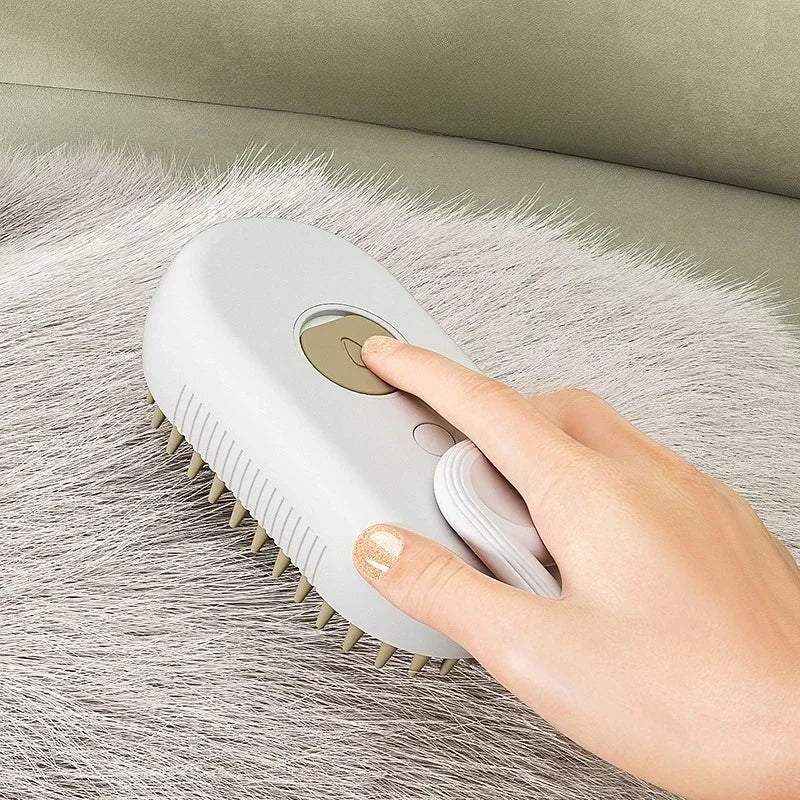 3 in 1 Steam Pet Brush Electric Cat Steamy Grooming Comb