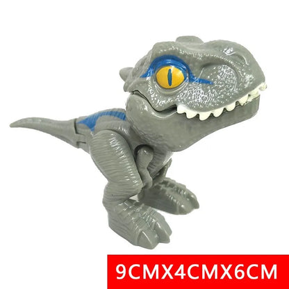 Jurassic Finger Dinosaur Triceratops Tyrannosaurus Model