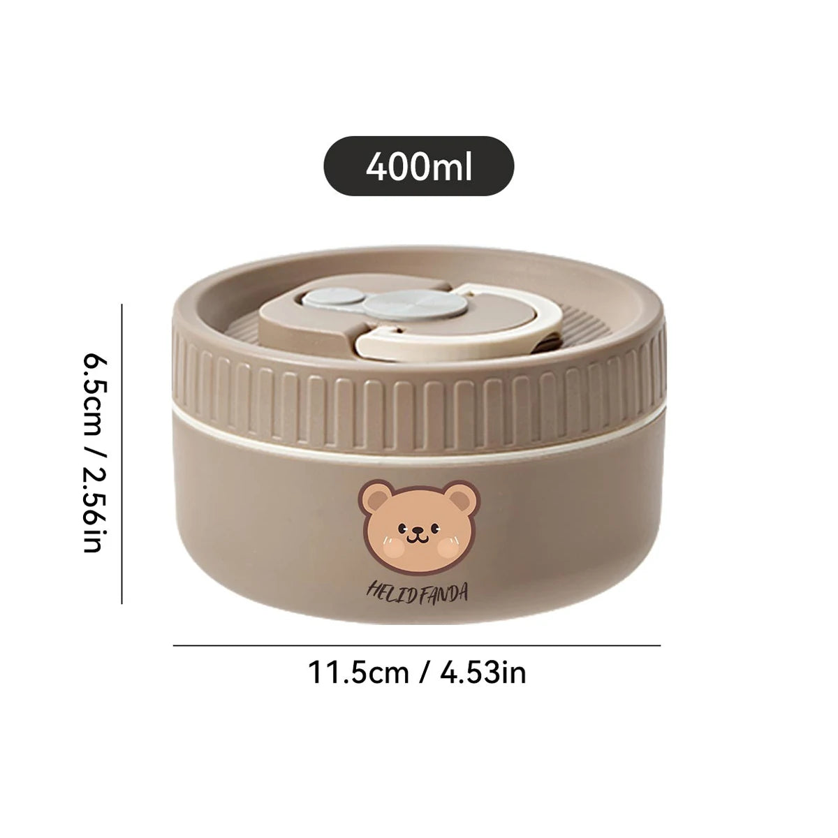 Large Capacity Stainless Steel Thermal Bento Box Cute Insulated Container