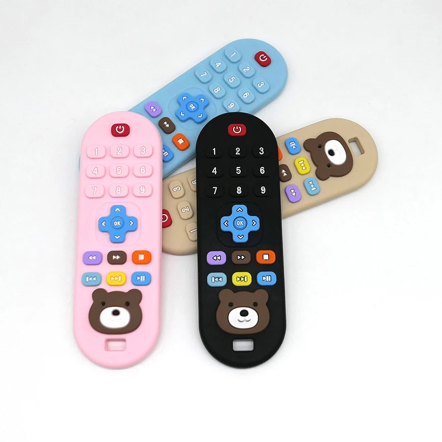 Silicone Baby Teething Remote Toy Infant Control Teether