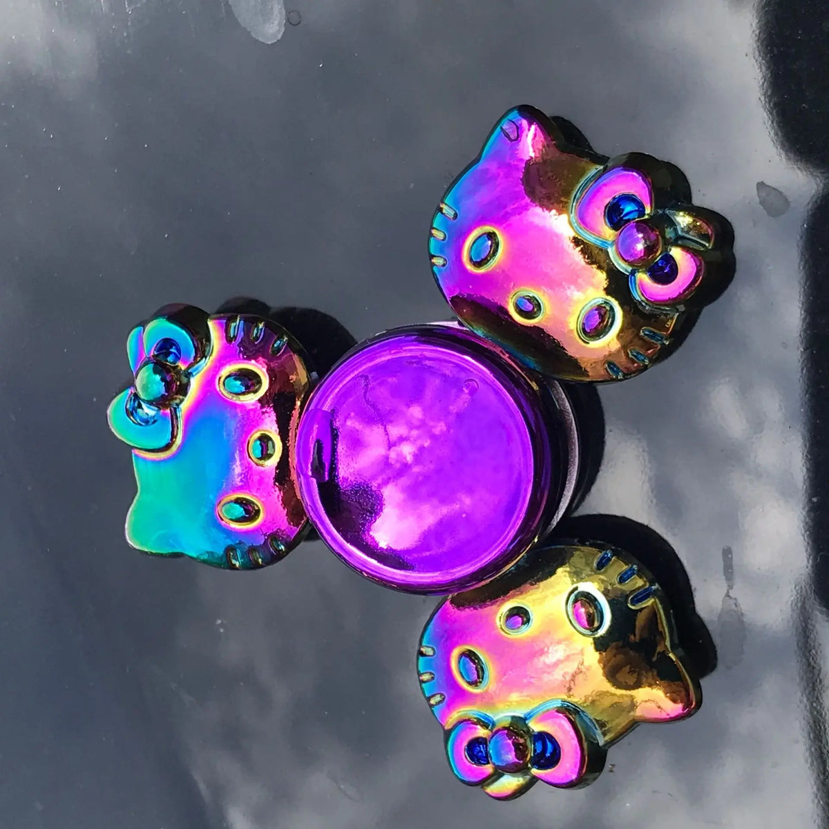 Rainbow Metal Fidget Spinner Colorful High Speed Toy