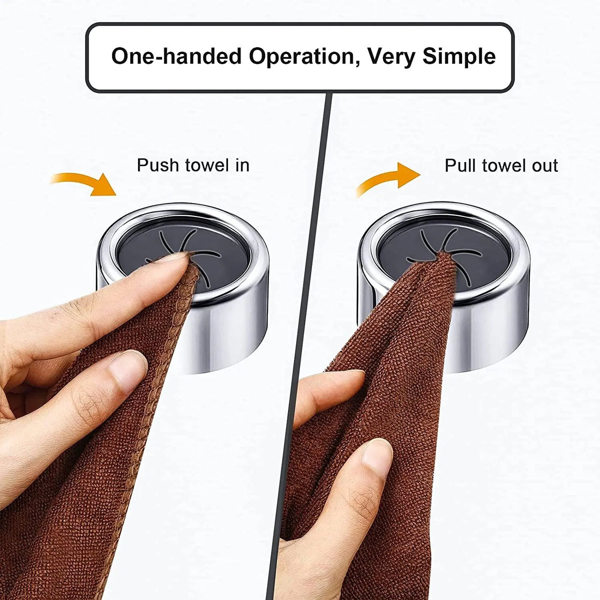 Self Adhesive Towel Clip Holder Non Punching Dishcloth Hook