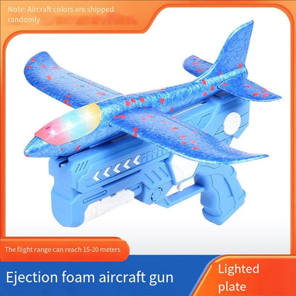 Foam Plane Gun Launcher Air Catapult Glider Toy