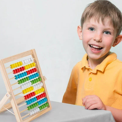 Wooden 100 Beads Abacus Toy Preschool Math Counting Rack