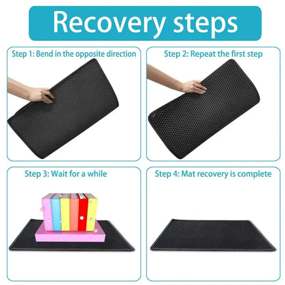 Waterproof Cat Litter Mat Double Layer Pet Litter Pad