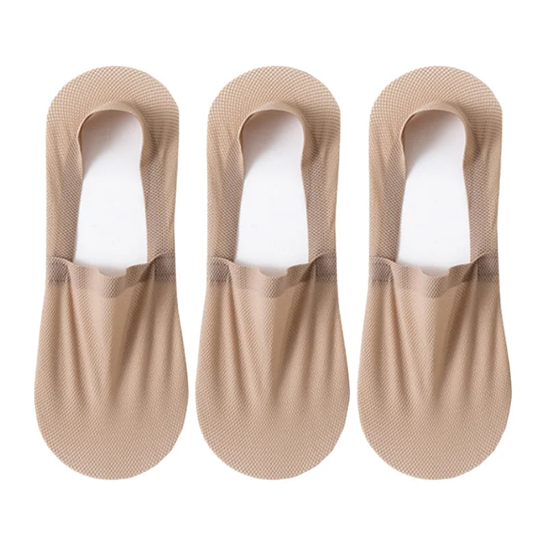 Silicone Non Slip Low Cut Socks Men Boat Thin