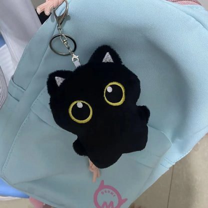 Black Cat Plush Toy Cute Kitten Pillow Cushion Pendant