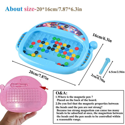 Magnetic Doodle Board for Kids Bead Drawing Sketch Pad