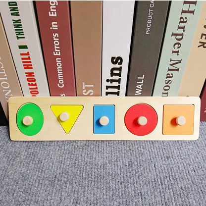 Shape Matching Toy - Montessori Wooden Toys for Children & Toddlers