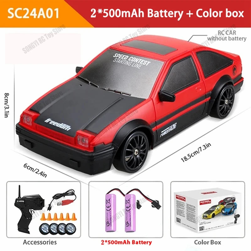 1:24 4WD RC Drift Car High Speed Remote Control Racer