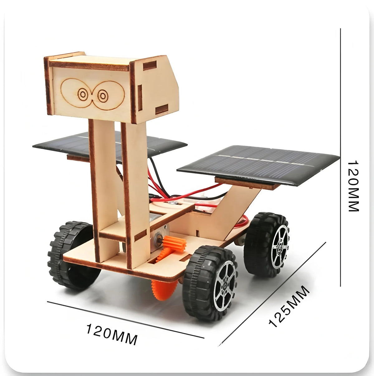 DIY Solar Car Kit 3D Wooden Puzzle STEM Science Experiment