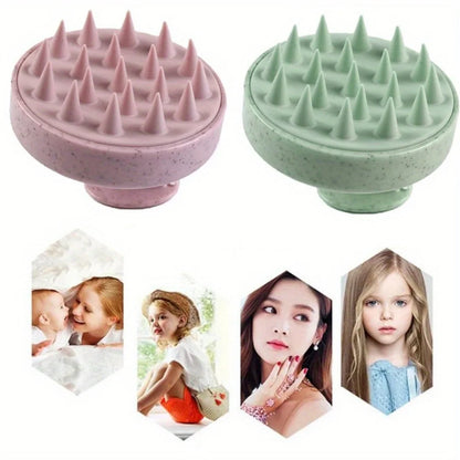 Silicone Shampoo Brush Scalp Massager Hair Wash Comb