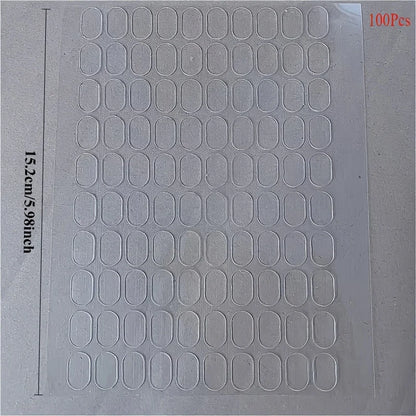 YITAPE 200PCS Transparent Double Sided Tape Waterproof Seamless Adhesive Pads for Poster Photo Frame Car Home Office Decoration