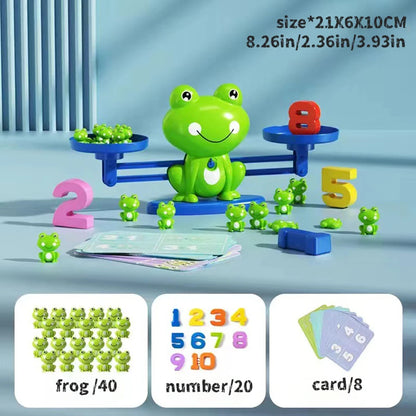 Frog Math Balance Scale: Early Math Learning Toy for Addition & Subtraction