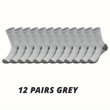 Men Non Slip Athletic Crew Socks Ground Gripping Sports