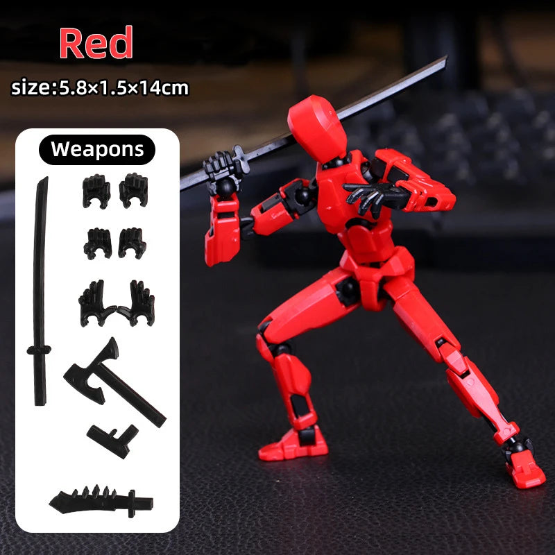 Multi-Jointed Movable Shapeshift Robot 3D Printed Mannequin Dummy 13 Action Figures Toys Kids Adults Parent-Children Games Gifts