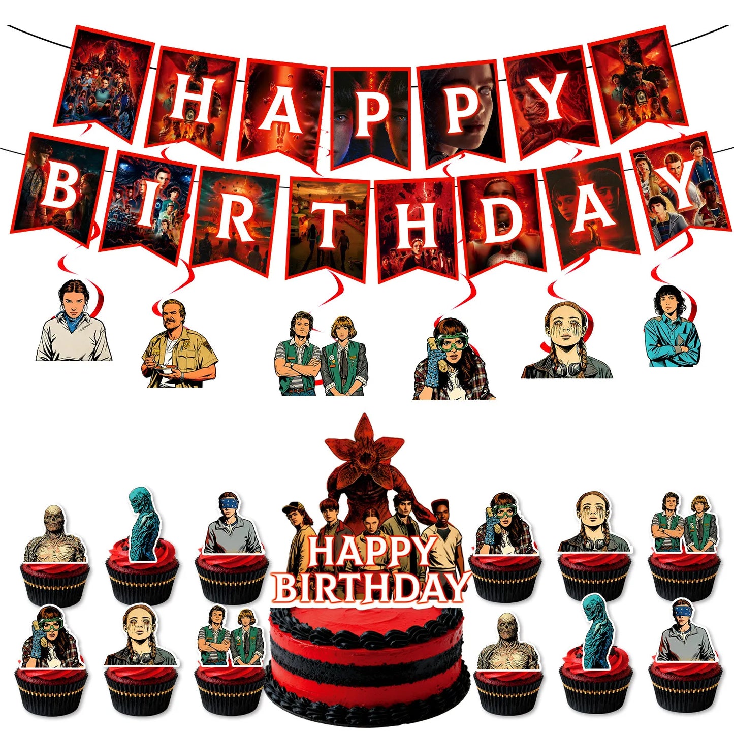 Birthday Party Supplies Set Disposable Tableware Decor