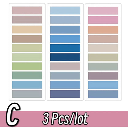 Transparent Colorful Index Sticky Note Pads Self-Adhesive