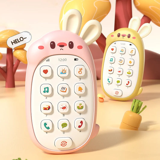 Baby Musical Toy Phone Chewable Infant Teething Toy