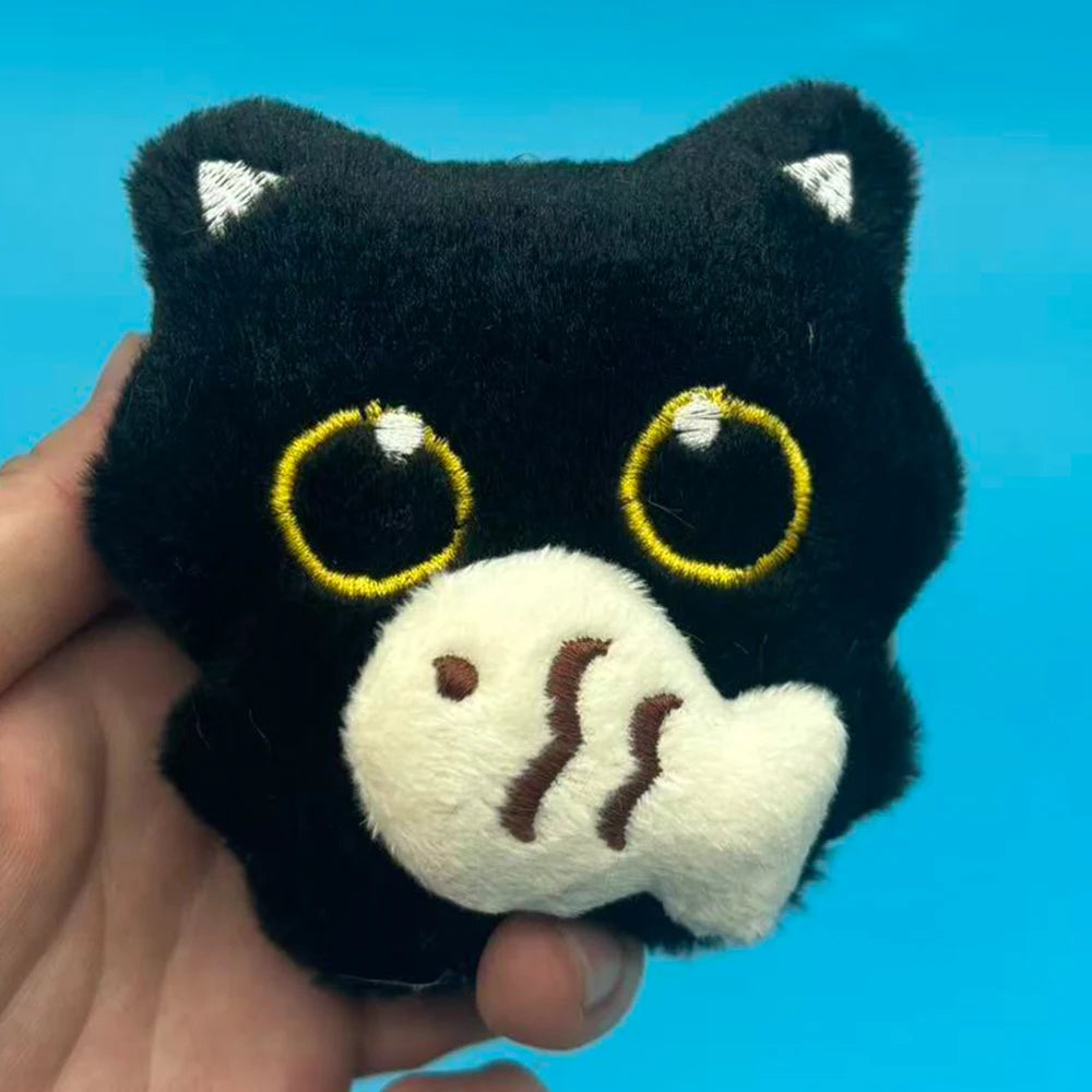 Black Cat Plush Toy Cute Kitten Pillow Cushion Pendant