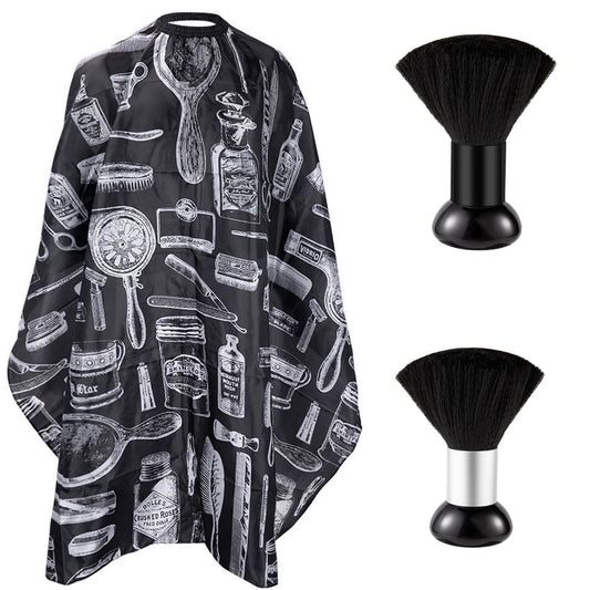 1/2PCS Professional Hair Cutting Apron Salon Barber Cape Hair Cutting Waterproof Cloth Hair Cutting Apron Barber Accessories