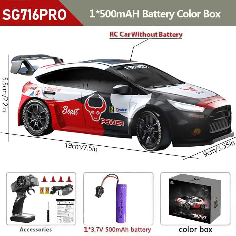 1:24 4WD High Speed RC Drift Car Remote Control Racer