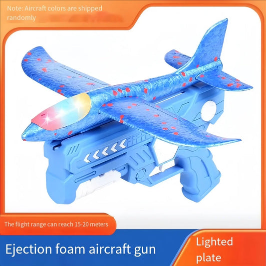Foam Plane Gun Launcher Air Catapult Glider Toy