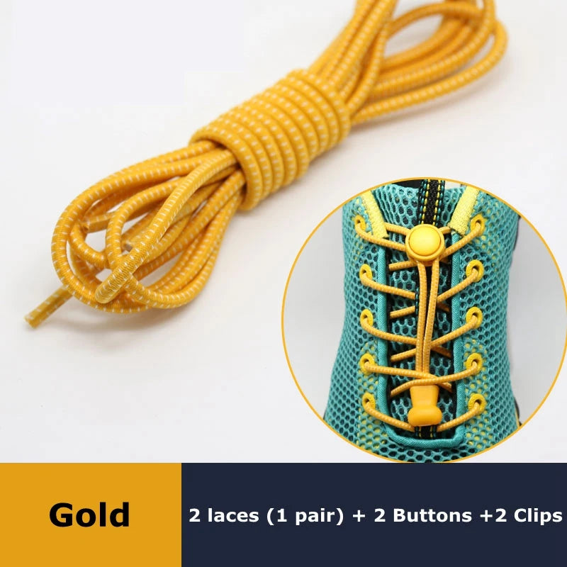 Elastic No Tie Shoe Laces Stretching Lock Lazy Shoestrings