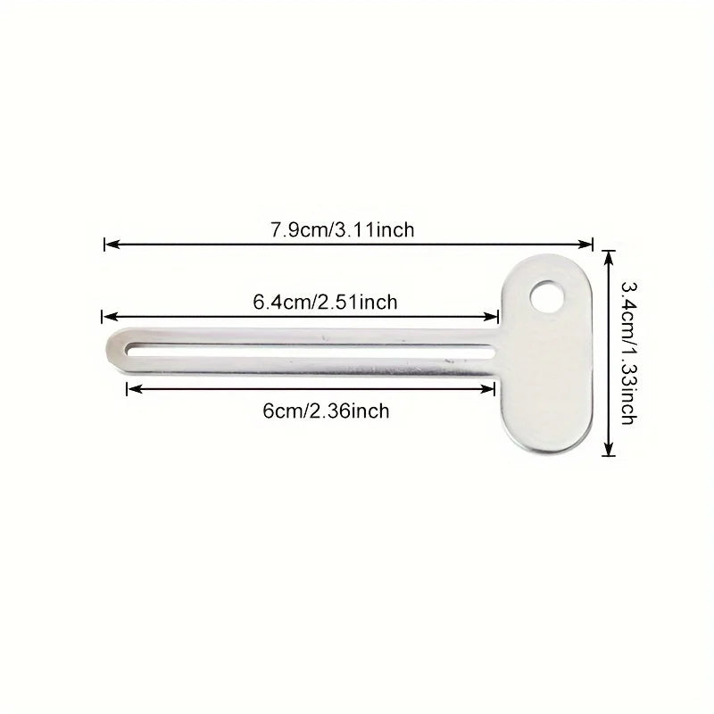 Stainless Steel Toothpaste Squeezer Tool Dispenser Key
