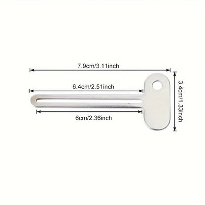 Stainless Steel Toothpaste Squeezer Tool Dispenser Key