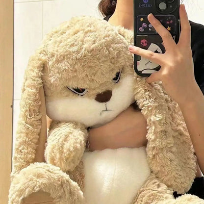 Large Angry Rabbit Plush Toy Soft Cotton Room Decor