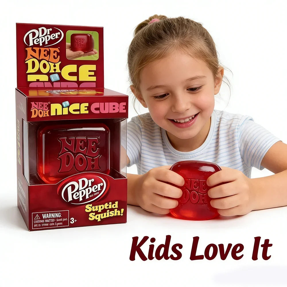 Soda Can Ice Cube Squishy Toy Soft Stress Relief Fidget