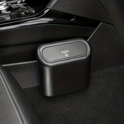 Mini Car Trash Can Pressing Type Vehicle Garbage Bin
