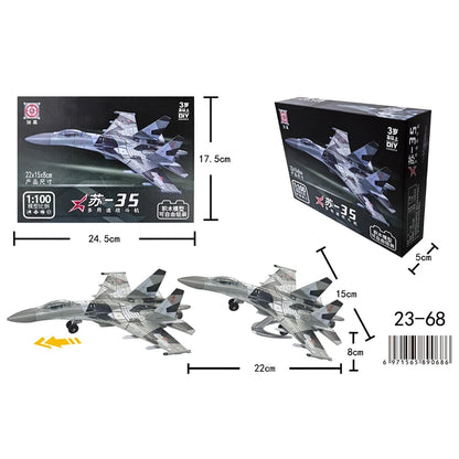 New Military Series Building Blocks Creative Multi-Purpose Fighter A-10 Support Attack Aircraft F14 Model Toys For Boy Xmas Gift