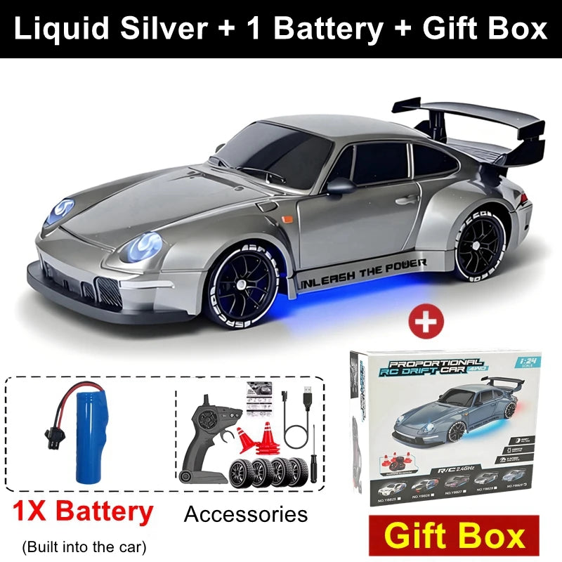 1:24 4WD RC Drift Car Mini 4x4 Remote Control Model