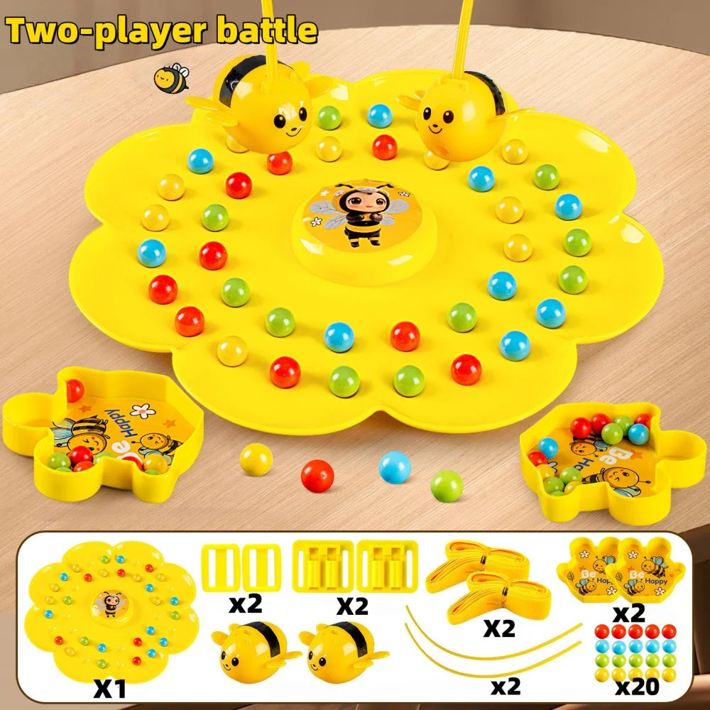 Bee Board Game Fishing Toy Interactive Educational Set