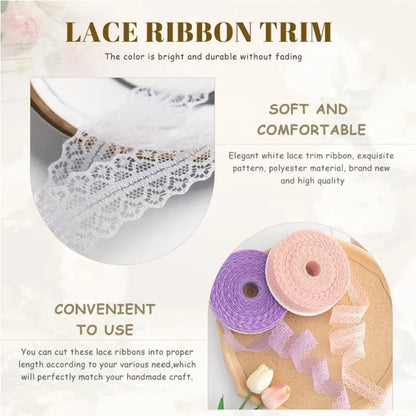 Vintage Lace Ribbon Trim 3cm Wide DIY Sewing Fabric