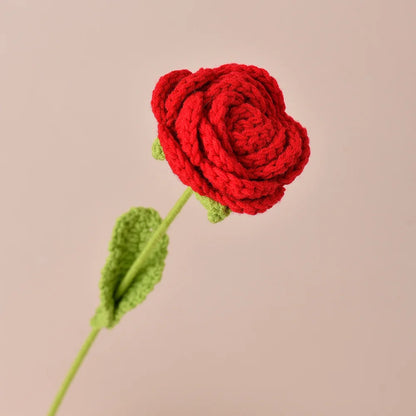 Knitting Flower Rose Tulips Daisy Bouquet Crochet Floral